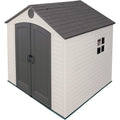 Lifetime 6411 Outdoor Storage Shed with Window, 8 by 7.5 Feet,Putty/Brown