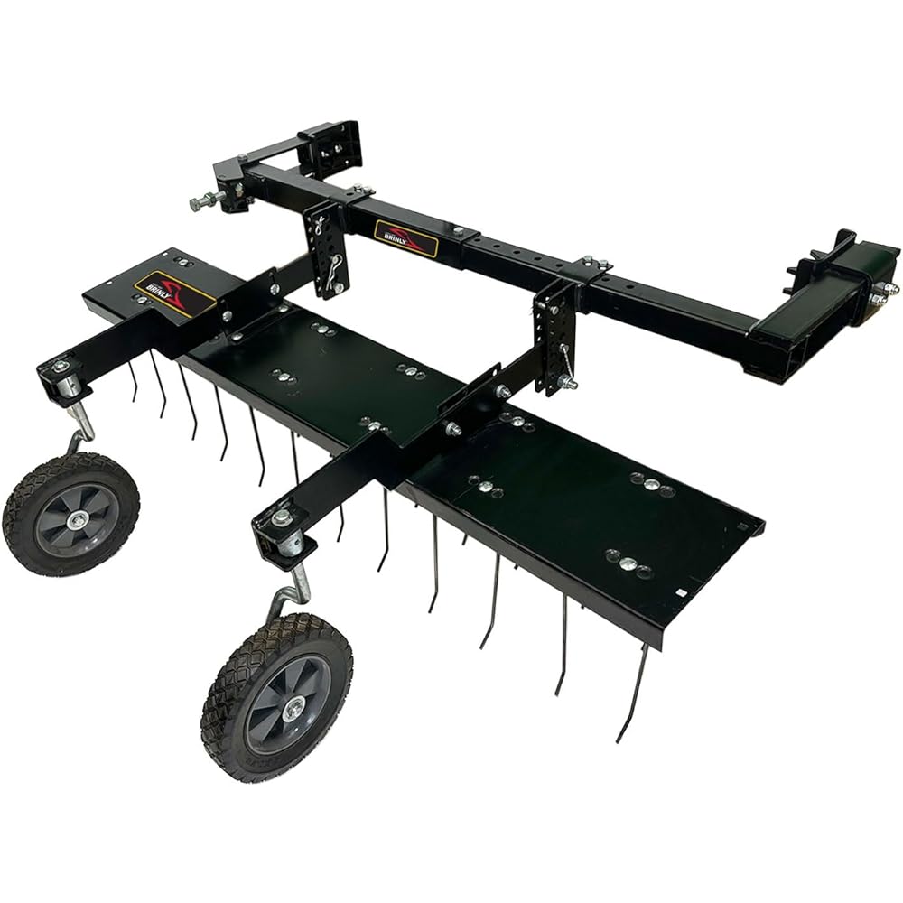 Brinly DTZ-48B1H-A ZTR Front-Mount Dethatcher for Zero Turn Lawn Mowers, 48"