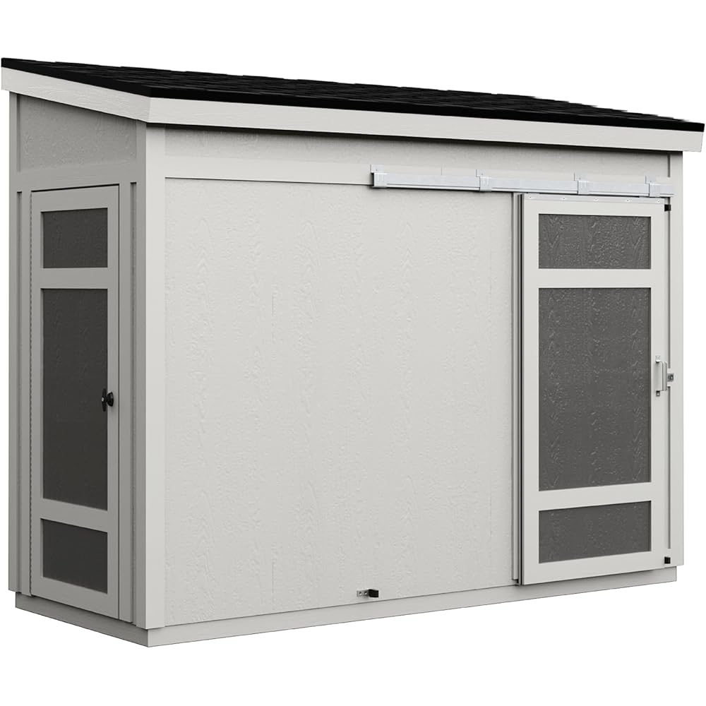 Handy Home Products Cambria 10x4 Outdoor Wood Storage Shed with Full Floor SystemDoes not Include Paint or Roofing Shingles