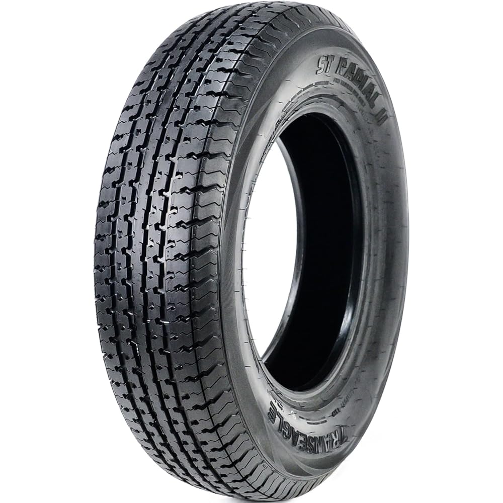 Transeagle ST Radial II Premium Trailer Radial Tire-ST175/80R13 175/80/13 175/80-13 97/93L Load Range D LRD 8-Ply BSW Black Side Wall