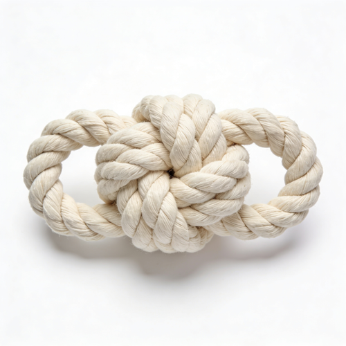 Aorionochm Dog Rope Toys 4 Pack, Puppy Teething Sturdy Cotton Chew Tug Ropes Indoor/Outdoor, Exercise Interactive Tug O'War Toys Set for Boredom Small-Medium Dogs