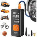 Tire Inflator Portable Air Compressor 4X Faster Inflation, 150PSI Air Pump for Car Tires with Digital Pressure Gauge/LED Light, 20000mAh Portable Tire Inflator for Car, Moto, Bike, Ball, etc