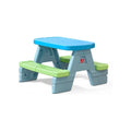 Step2 Sun &amp; Shadel Kids Picnic Table with Removeable Umbrella, Indoor/Outdoor Toys, Fits 4 Children, Made of Durable Plastic, For Toddlers 1.5-4 Years Old