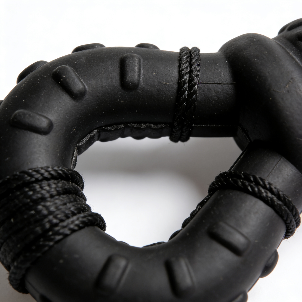 Aorionochm Dog Toys for Aggressive Chewers | Virtually Indestructible Pull Toy for Large Breeds Such as Pit Bulls and German Shepherds | Heavy Duty Tug Dog Toy | Large | Black