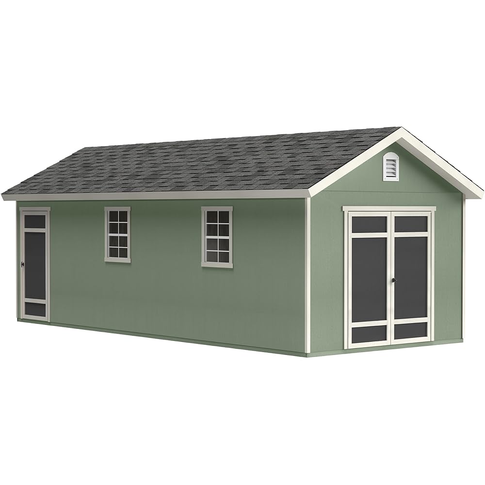 Handy Home Products Fairfax 10x24 DIY Wooden Storage Shed