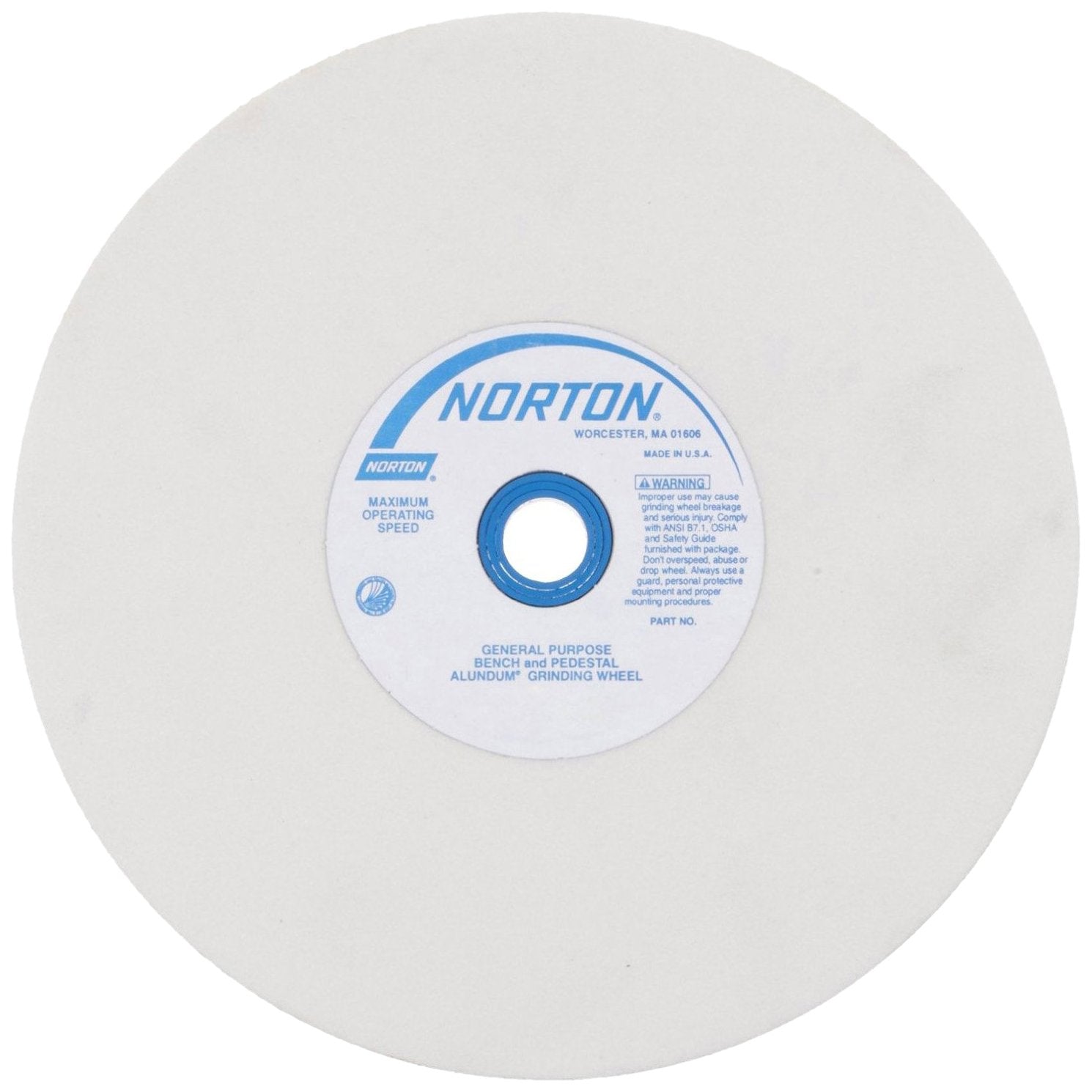 Norton Grinding Wheel, Premium Bench and Pedestal Aluminum Oxide Bench Grinder Wheel, Medium Grit 8 Inch Grinding Wheel, Pack of 1Bench And Pedestal Grinding WheelsIndustrial &amp; Scientific