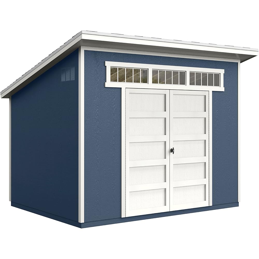 Handy Home Products Olympia 10x7.5 Wood Storage Shed with Floor KitDoes not Include Paint or Roofing Shingles