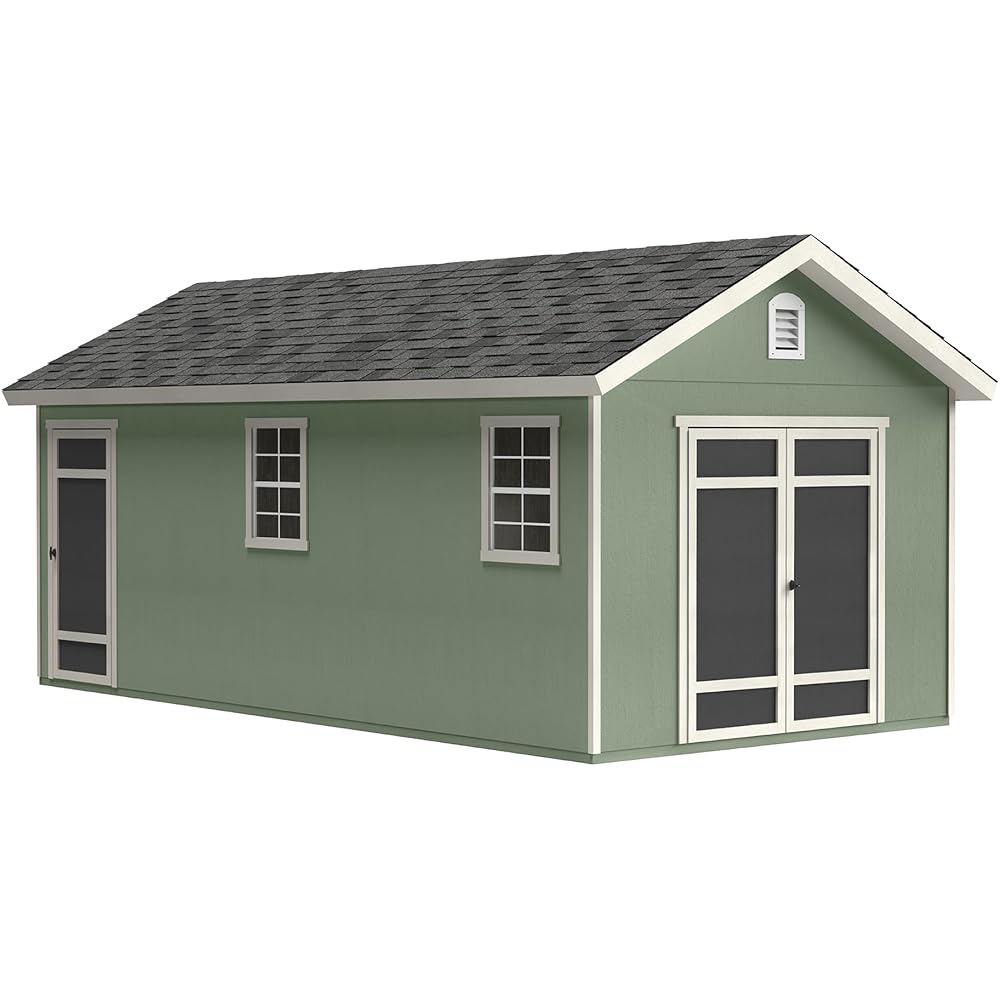 Handy Home Products Fairfax 10x20 DIY Wooden Storage Shed