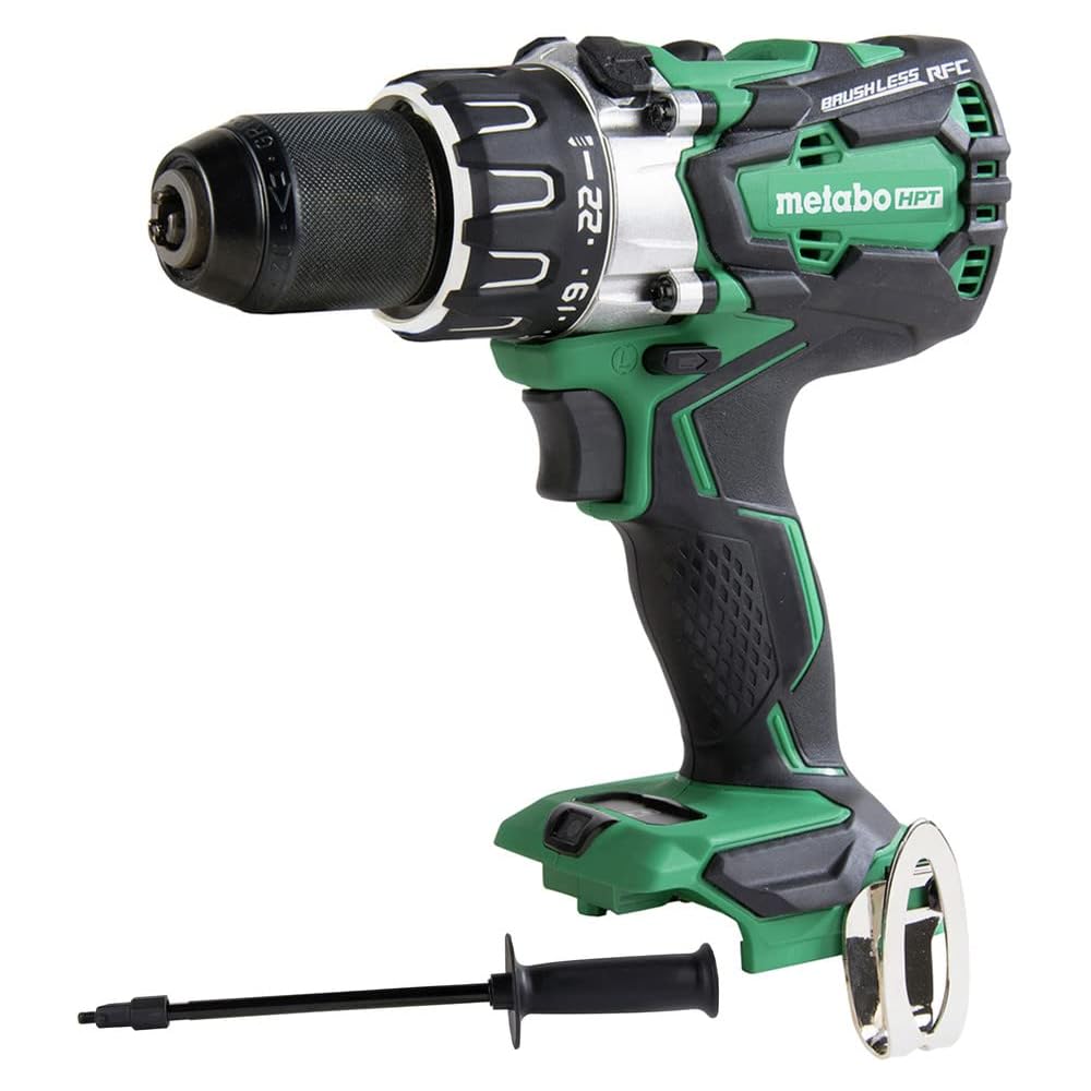 Metabo HPT 18V Cordless Brushless Driver Drill Tool Only | No Battery | 1, 205 In/Lbs of Turning Torque | Reactive Force Control | 1/2" Keyless All-Metal Chuck | Lifetime Tool Warranty | DS18DBL2Q4